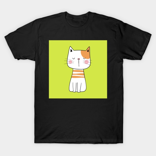 Smart Cat T-Shirt by greenoriginals